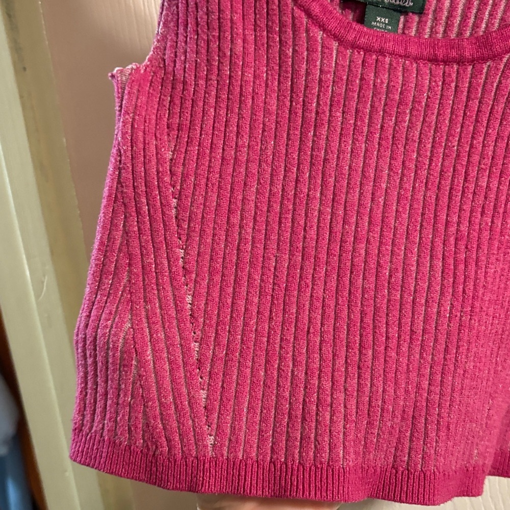 Wild Fable Fuchsia Ribbed Crop Top - Picture 3 of 8